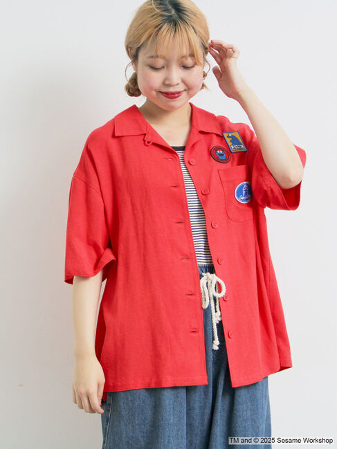 SM2「【SESAME STREET meets SM2】ワッペン付きボウリングシャツ」|シャツ・ブラウス|