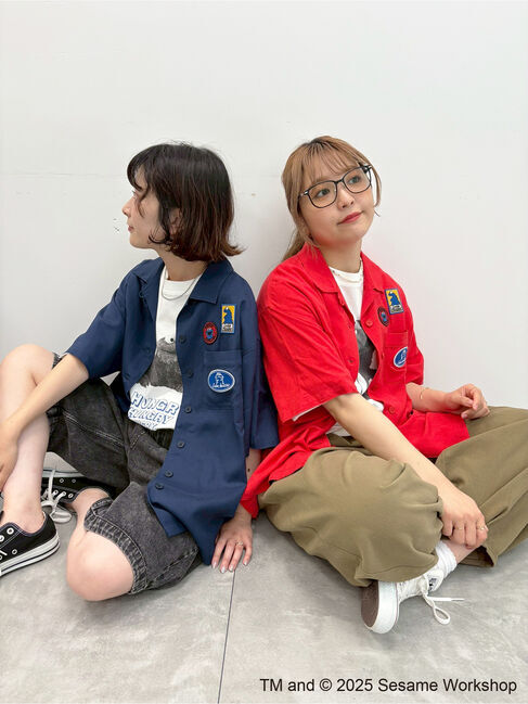 SM2「【SESAME STREET meets SM2】ワッペン付きボウリングシャツ」|シャツ・ブラウス|