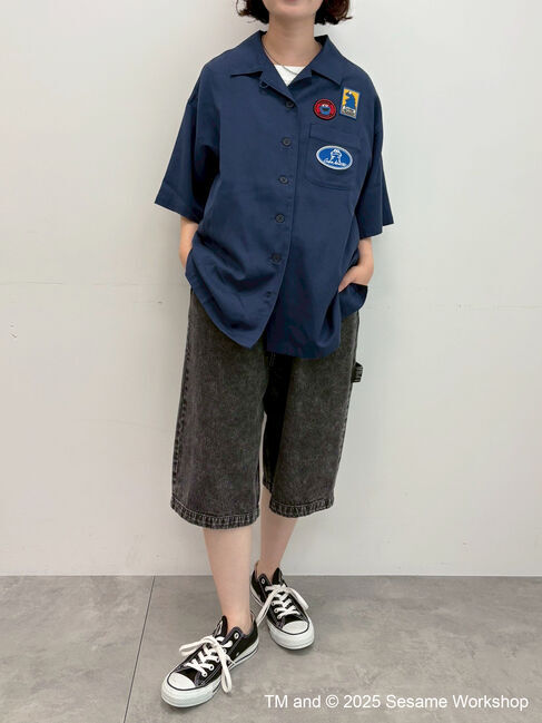 SM2「【SESAME STREET meets SM2】ワッペン付きボウリングシャツ」|シャツ・ブラウス|