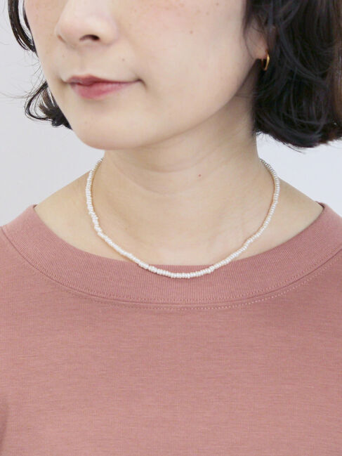 Samansa Mos2 blue「ポンチロゴ刺繍プルオーバー」|Tシャツ・カットソー|