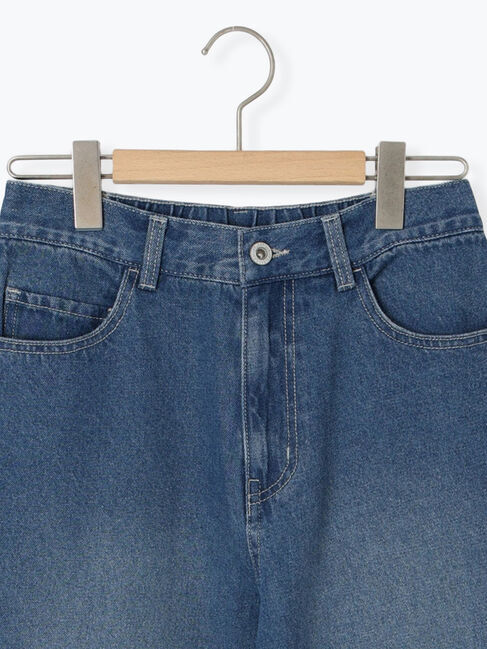 Samansa Mos2 blue「【ECO DENIM 】 フレアパンツ」|その他|