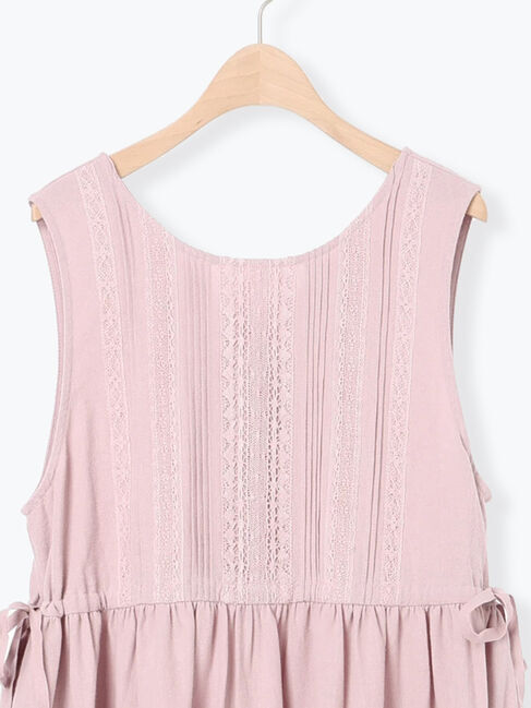 Samansa Mos2「【S/Mサイズ】レース貼りノースリワンピース」|ワンピース|