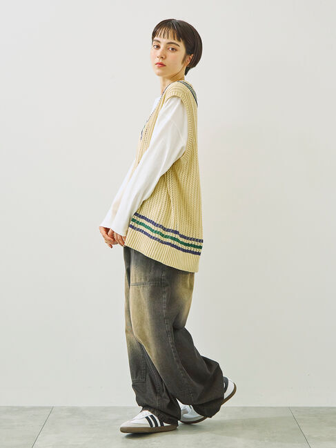 SM2「柄アソートフロッキープリントロングTシャツ」|Tシャツ・カットソー|