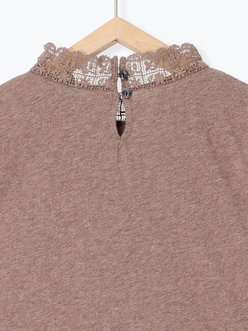 Samansa Mos2「前身切替襟レースノースリーブ」|Tシャツ・カットソー|