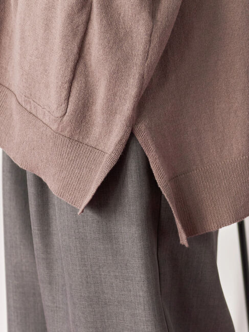 Samansa Mos2 blue「マルチスタイルVネックカーディガン」|カーディガン|