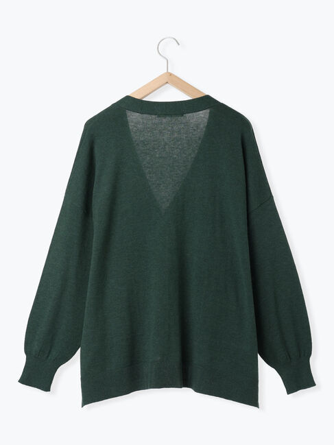 Samansa Mos2 blue「マルチスタイルVネックカーディガン」|カーディガン|