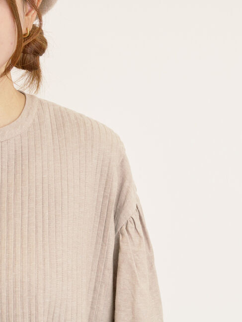 Samansa Mos2「【S/Mサイズ】綿麻/デニムピンタックワンピース」|ワンピース|