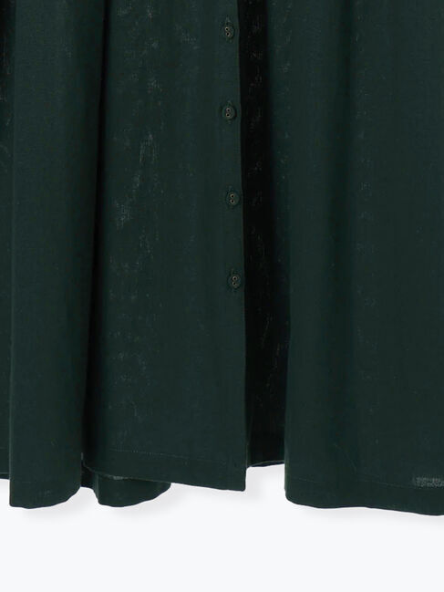 Samansa Mos2「【S/Mサイズ】綿麻/デニムピンタックワンピース」|ワンピース|