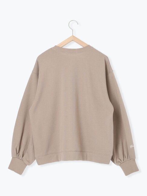 Samansa Mos2 blue「ラメ裏毛プルオーバー」|Tシャツ・カットソー|