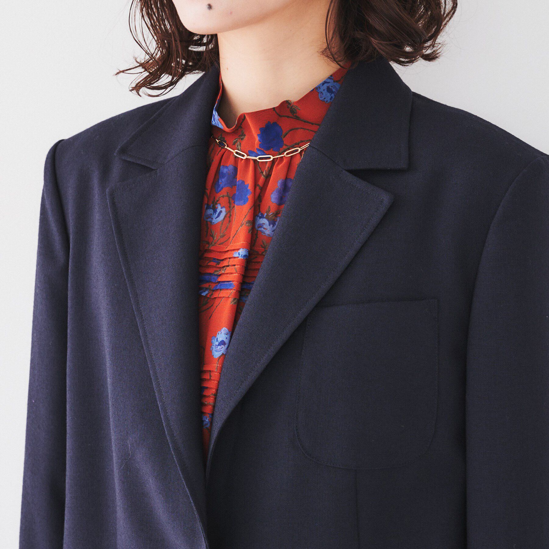 UNTITLED「【紺ブレ/セットアップ可能/テーラード】オックスブレザー」|テーラードジャケット|