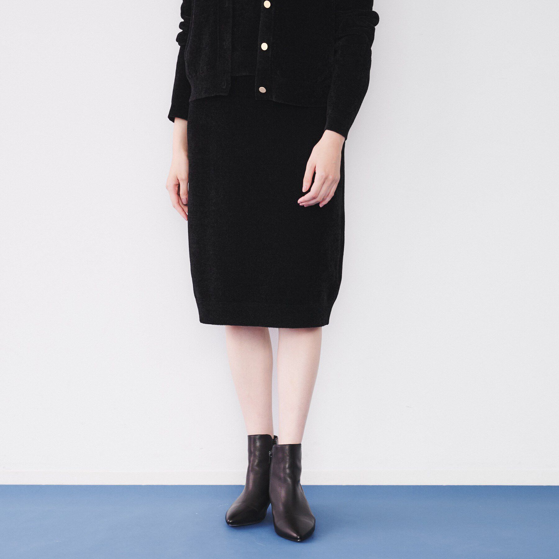 UNTITLED「【セットアップ可能/日本製】モールタイトスカート」|スカート|