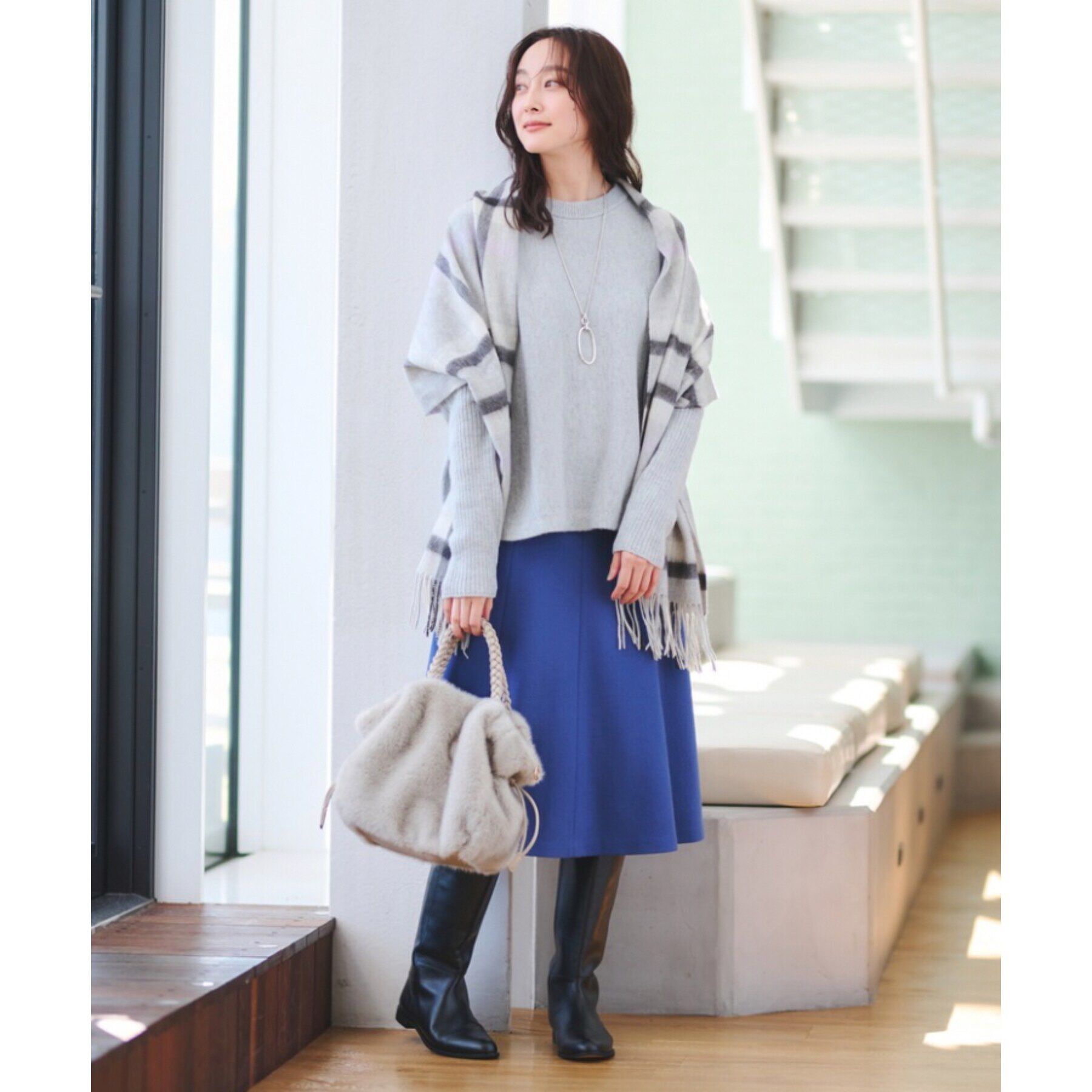 UNTITLED「【後ろウエストゴム】ミルドジャージ マーメイドスカート」|スカート|