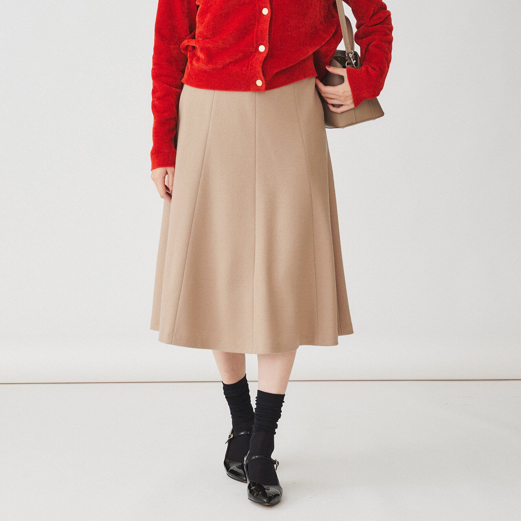 UNTITLED「【後ろウエストゴム】ミルドジャージ マーメイドスカート」|スカート|