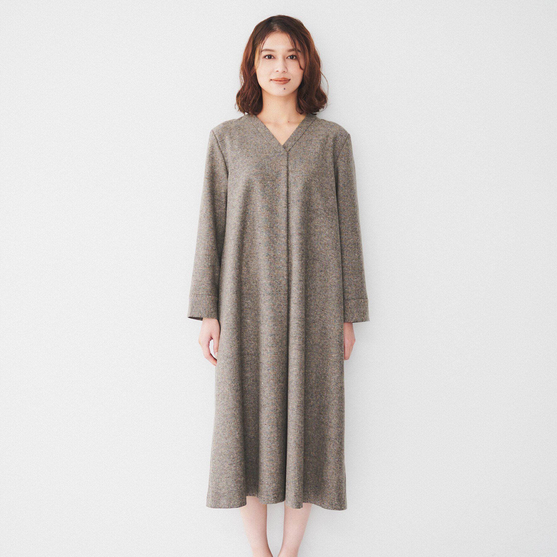 UNTITLED「【ポケット付/きれいめ】ネップツイード Aラインワンピース」|ワンピース|