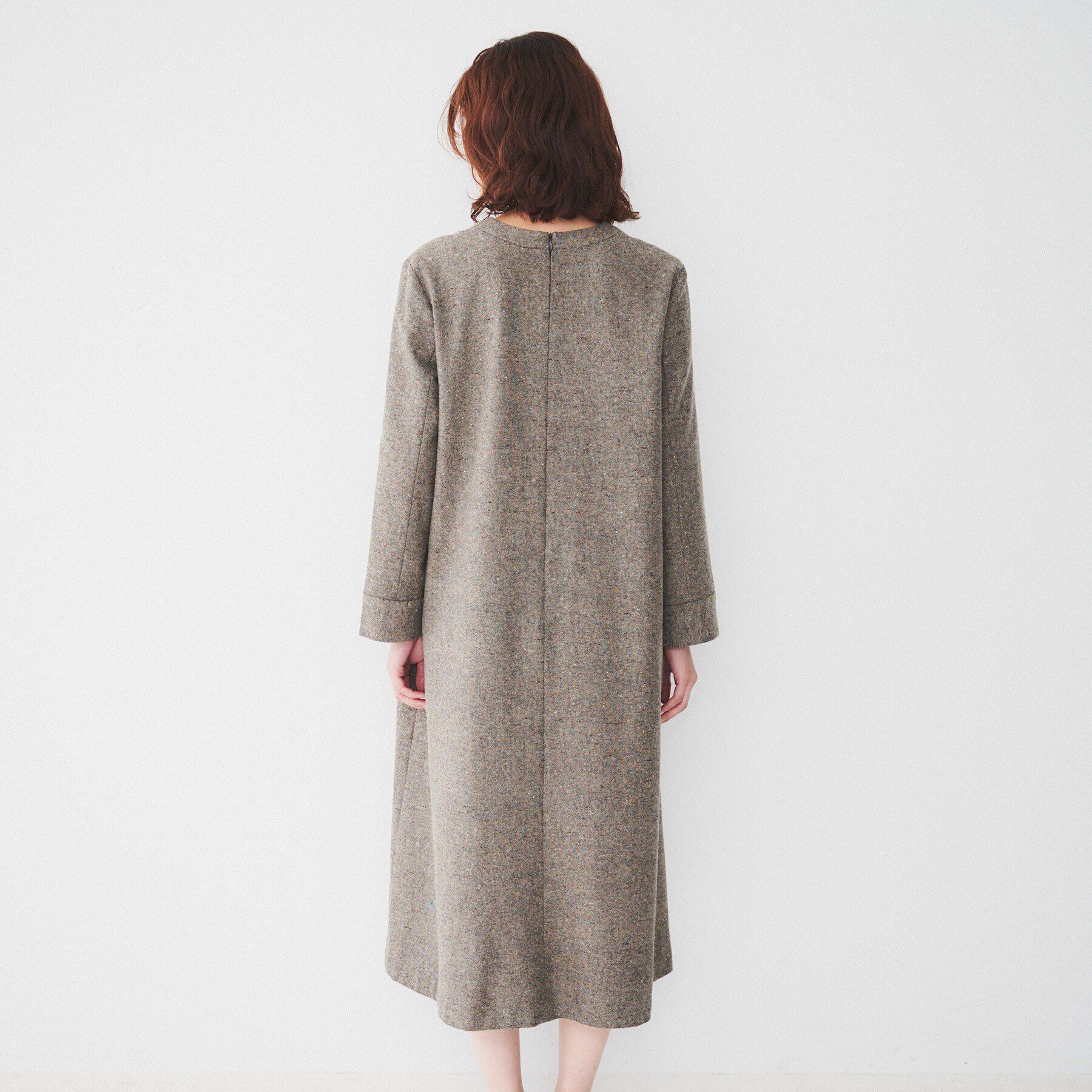 UNTITLED「【ポケット付/きれいめ】ネップツイード Aラインワンピース」|ワンピース|