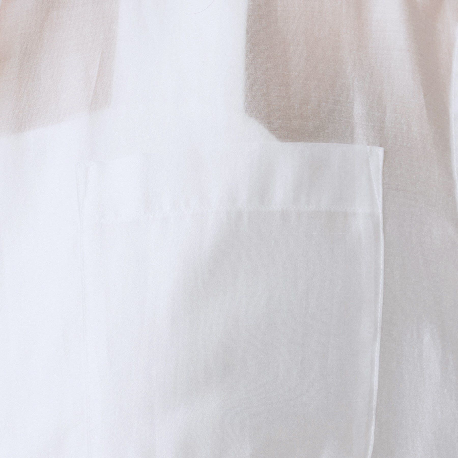 UNTITLED「【ニットと重ね着に/前開きボタン】シアーロングシャツ」|ワンピース|