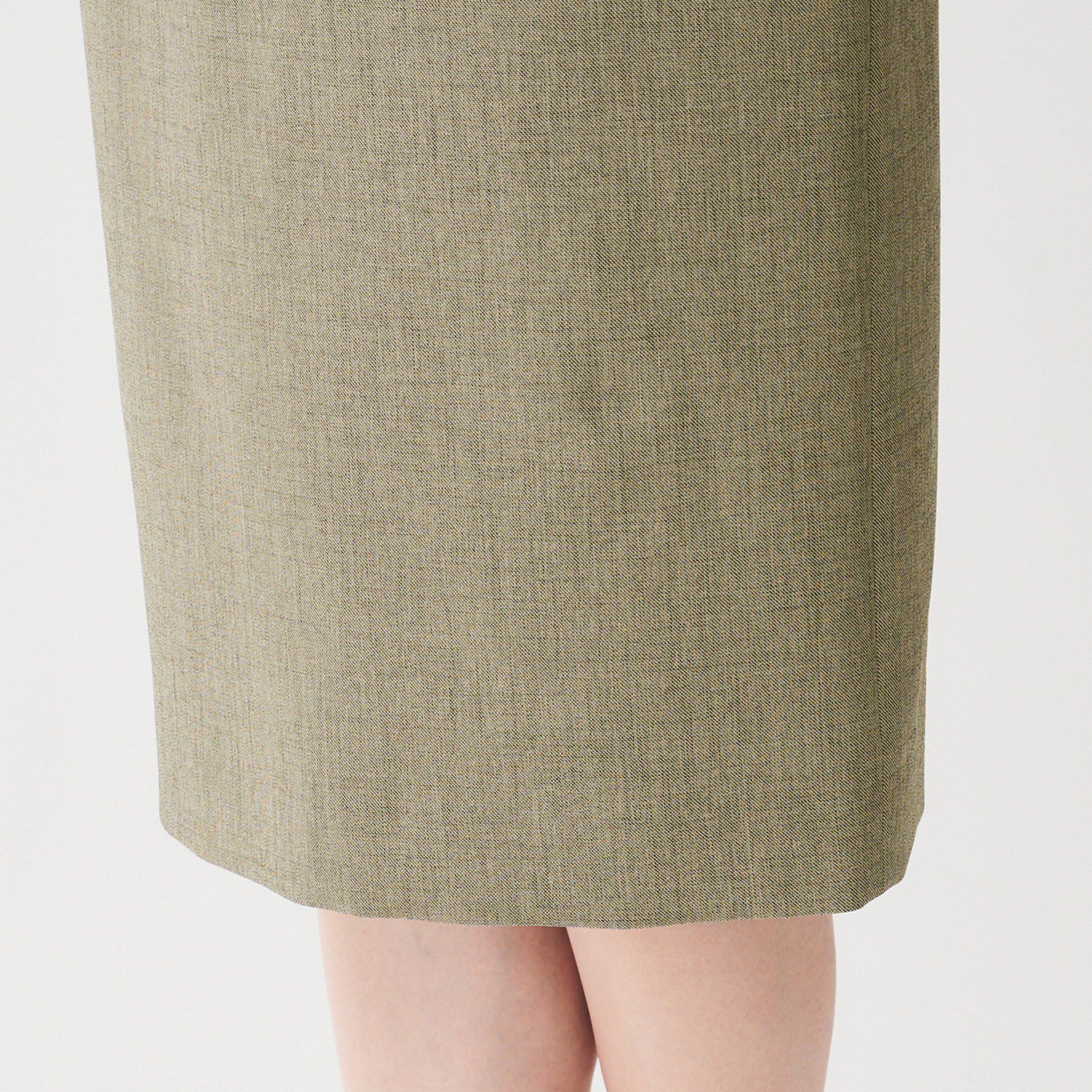 UNTITLED「【洗える/お仕事スーツ】ドライメランジ タイトスカート」|スカート|