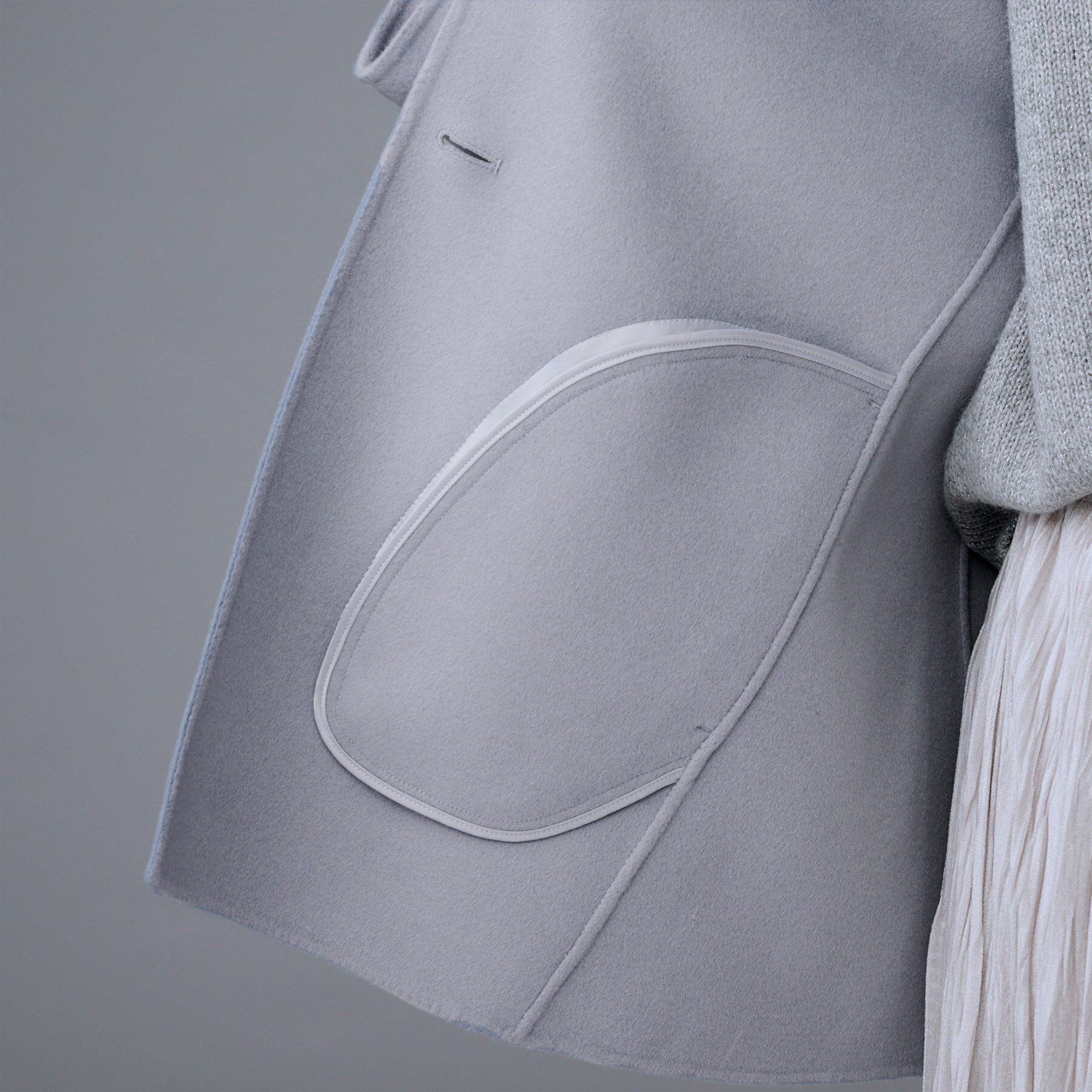 UNTITLED「【ミディ丈/軽やか】セミラグランリバー コート」|ノーカラーコート|