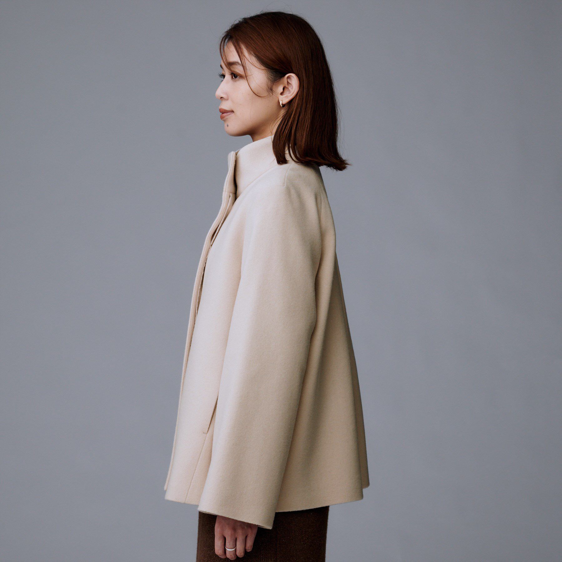 UNTITLED「【着回しが効く／オンオフアウター】ウールショートコート」|その他|
