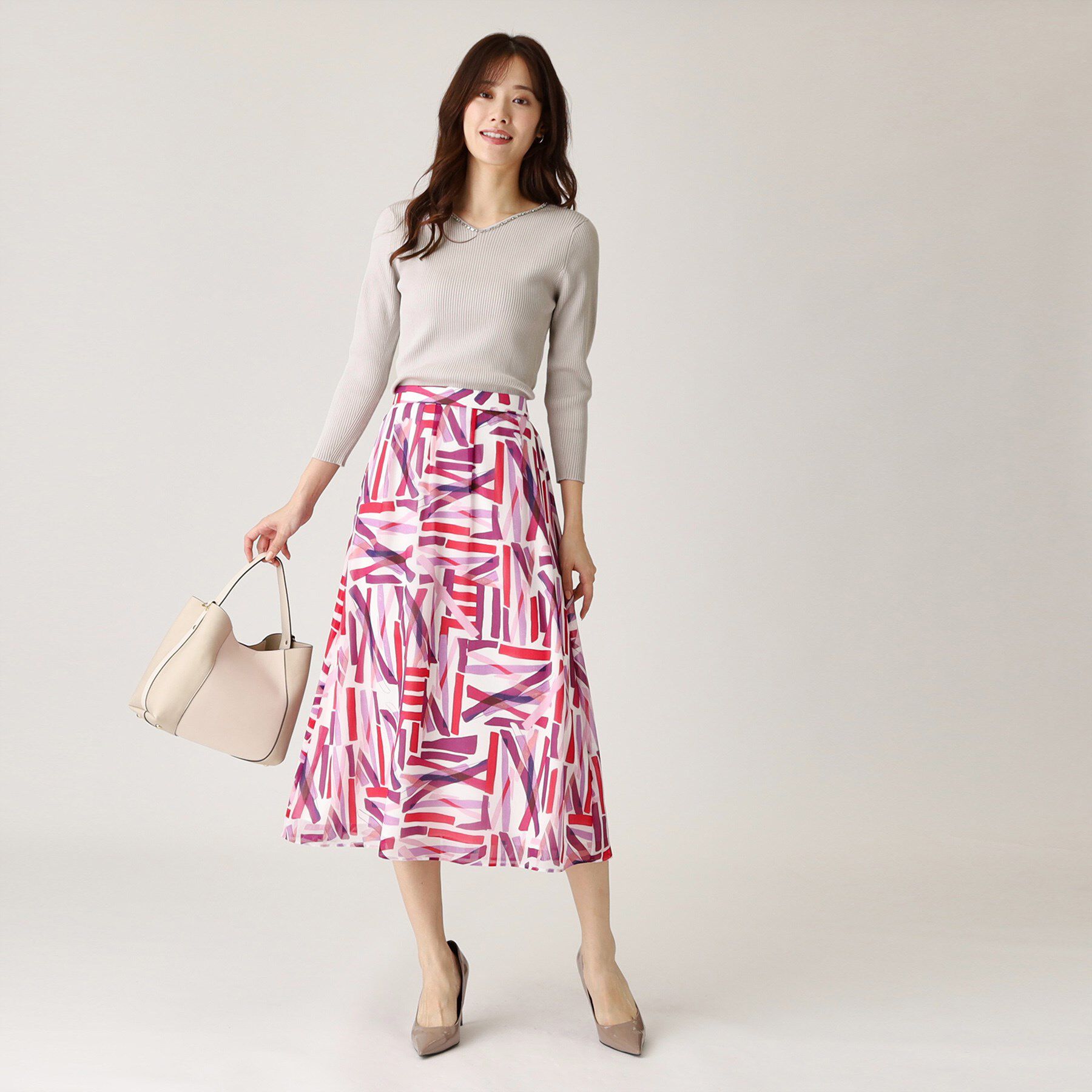 COUP DE CHANCE「【洗える】ビジューリブニットトップス」|ニット・セーター|