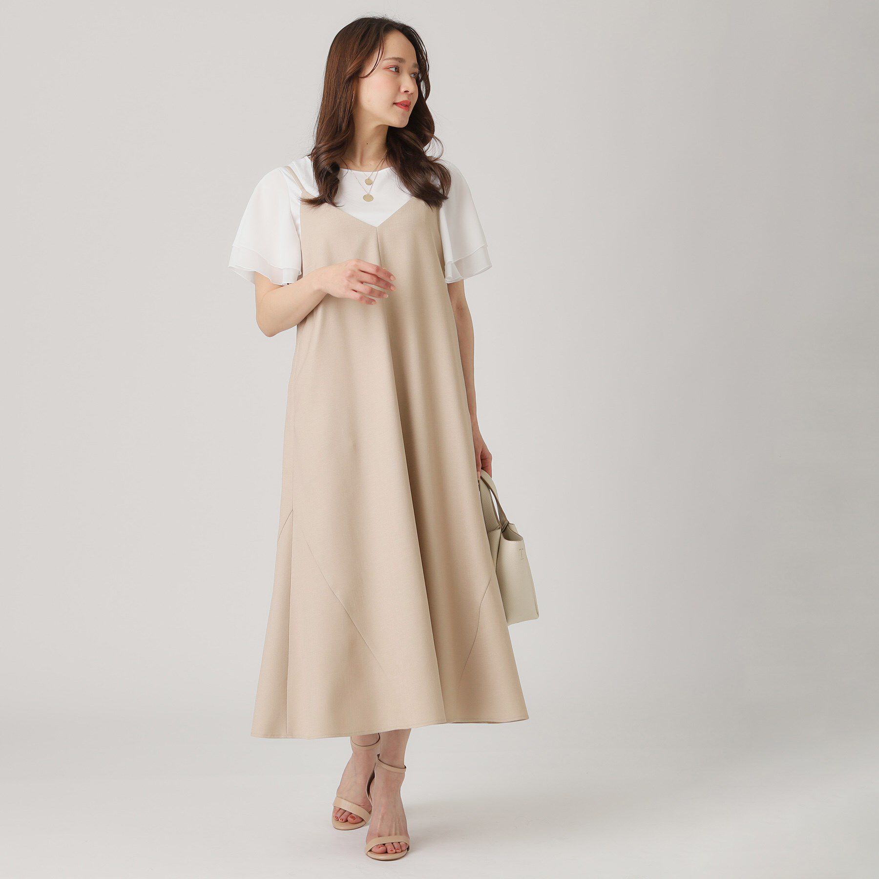 COUP DE CHANCE「【洗える／日本製】キャミソールワンピース」|ワンピース|