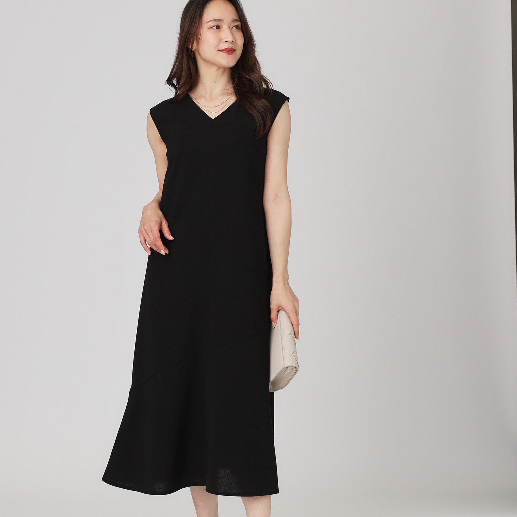 COUP DE CHANCE「【手洗い可／日本製】フレアワンピース」|ワンピース|ブラック(019)