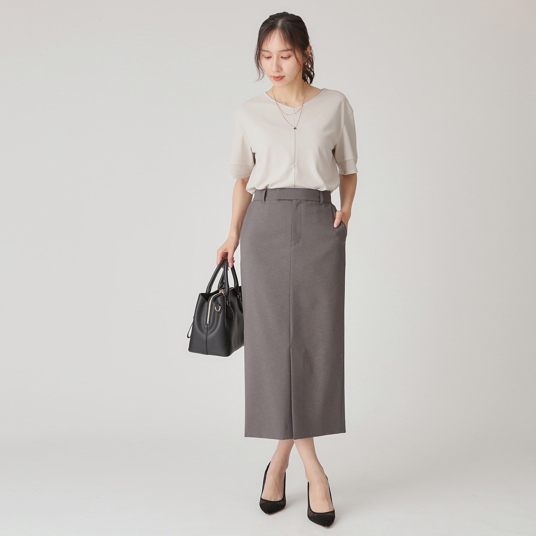 COUP DE CHANCE「【手洗い可】リラクシージャージトップス」|Tシャツ・カットソー|