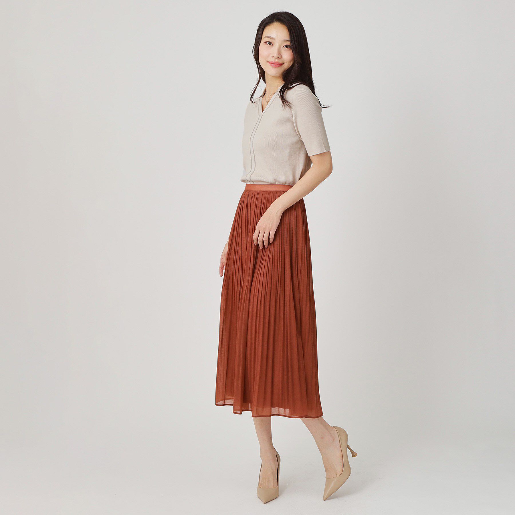 COUP DE CHANCE「【手洗い可】衿付きニットトップス」|ニット・セーター|