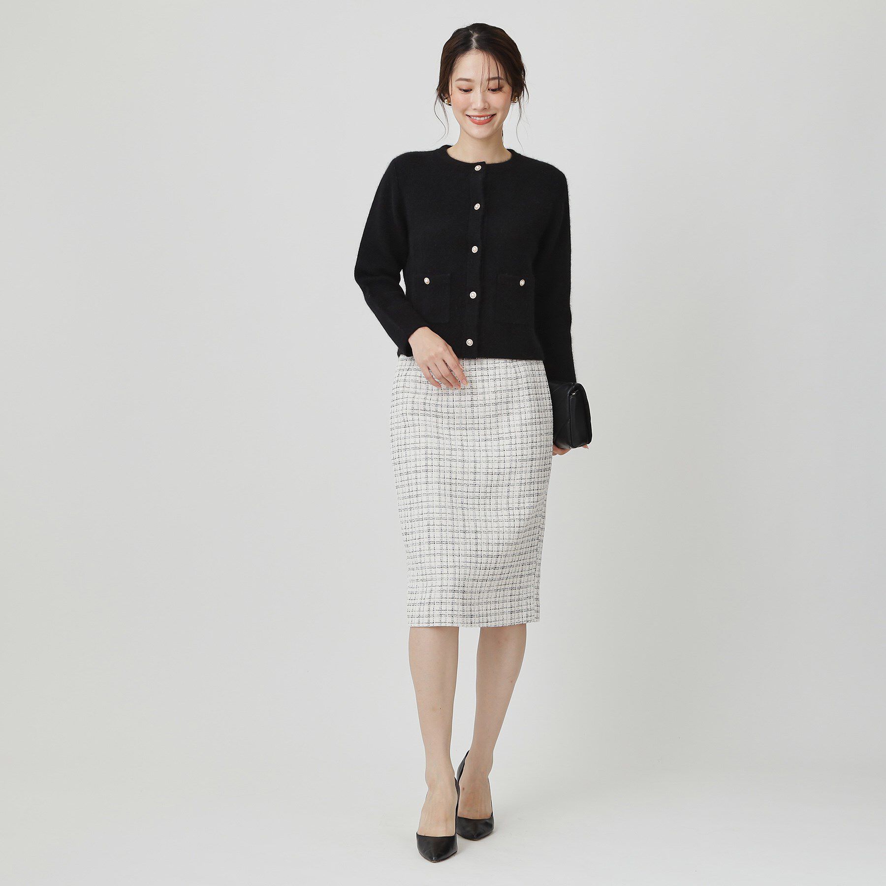 COUP DE CHANCE「【手洗い可】ジャケット風カーディガン」|カーディガン|