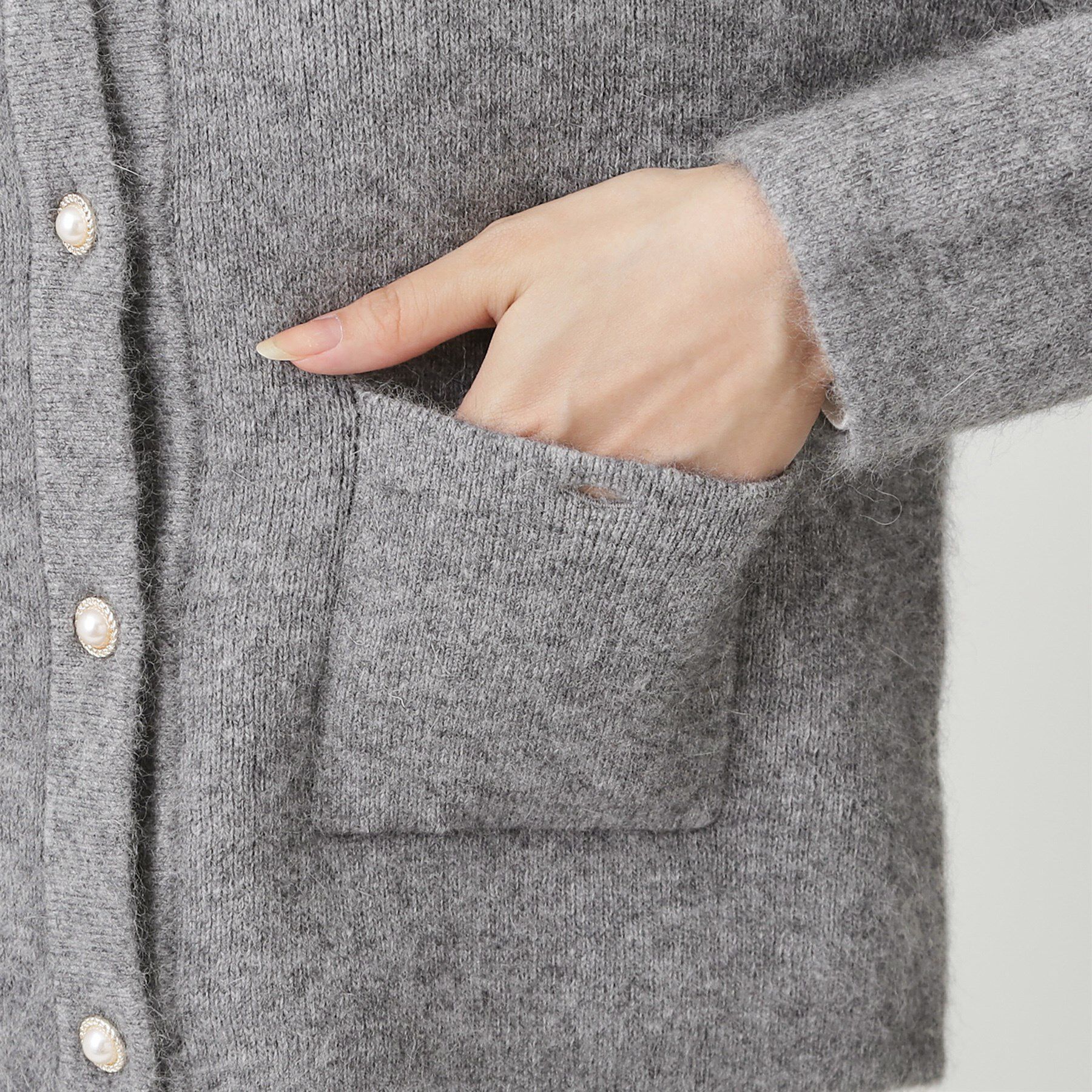 COUP DE CHANCE「【手洗い可】ジャケット風カーディガン」|カーディガン|