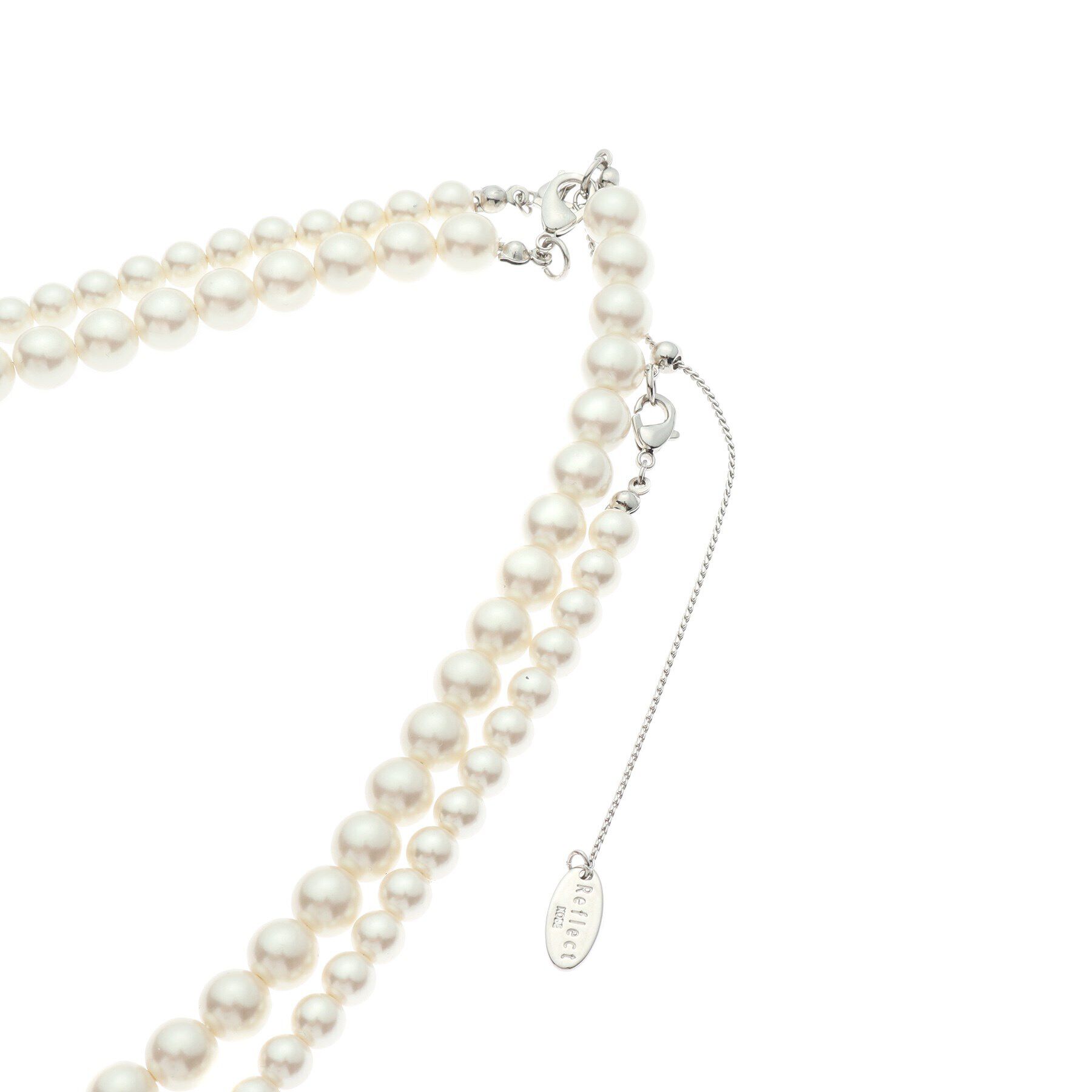 Reflect「【夏SALE／フォーマル/3WAY】二連パール調ネックレス」|ネックレス|