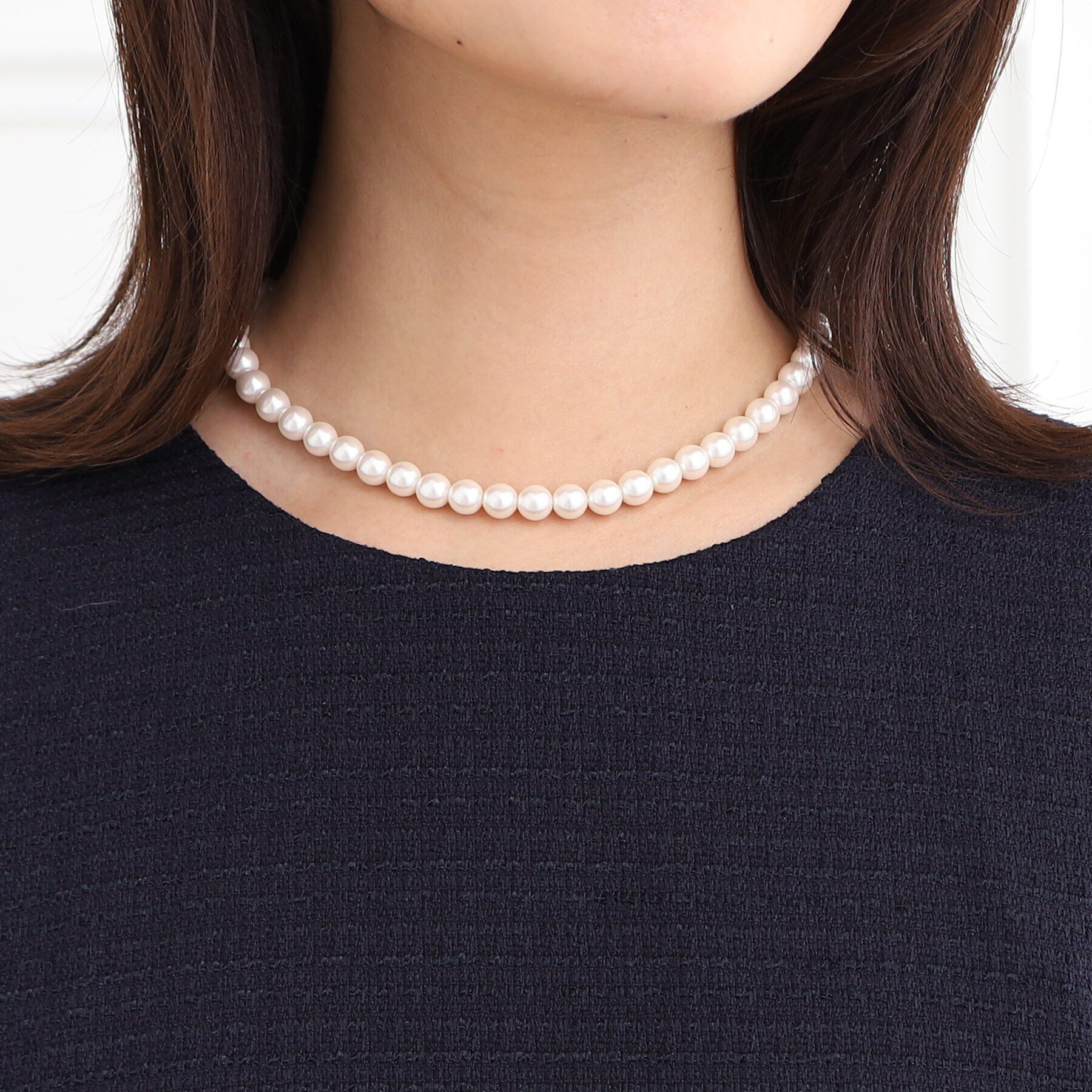 Reflect「【夏SALE／フォーマル/3WAY】二連パール調ネックレス」|ネックレス|