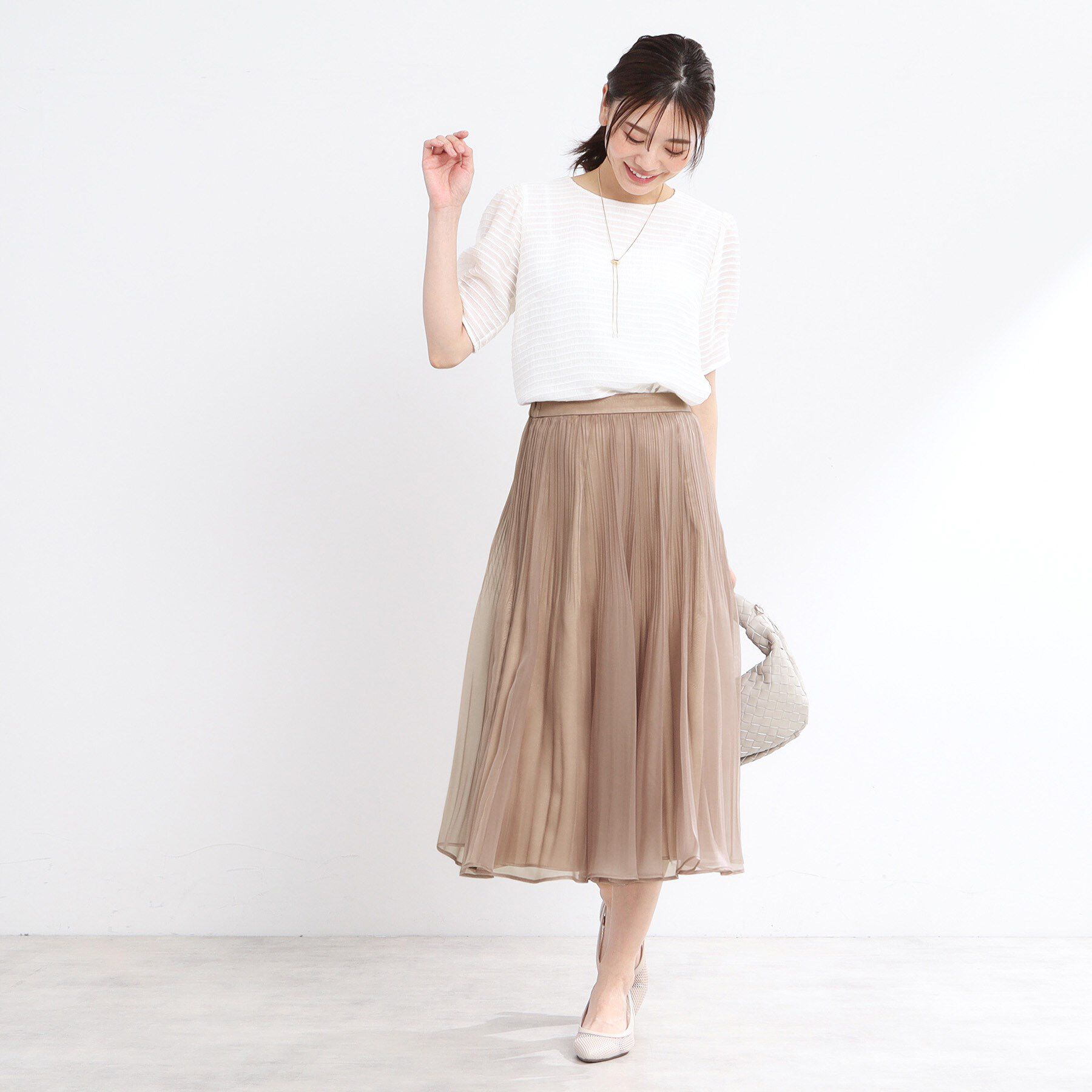 Reflect「【夏SALE／手洗い可】トゥインクルボーダーブラウス」|シャツ・ブラウス|