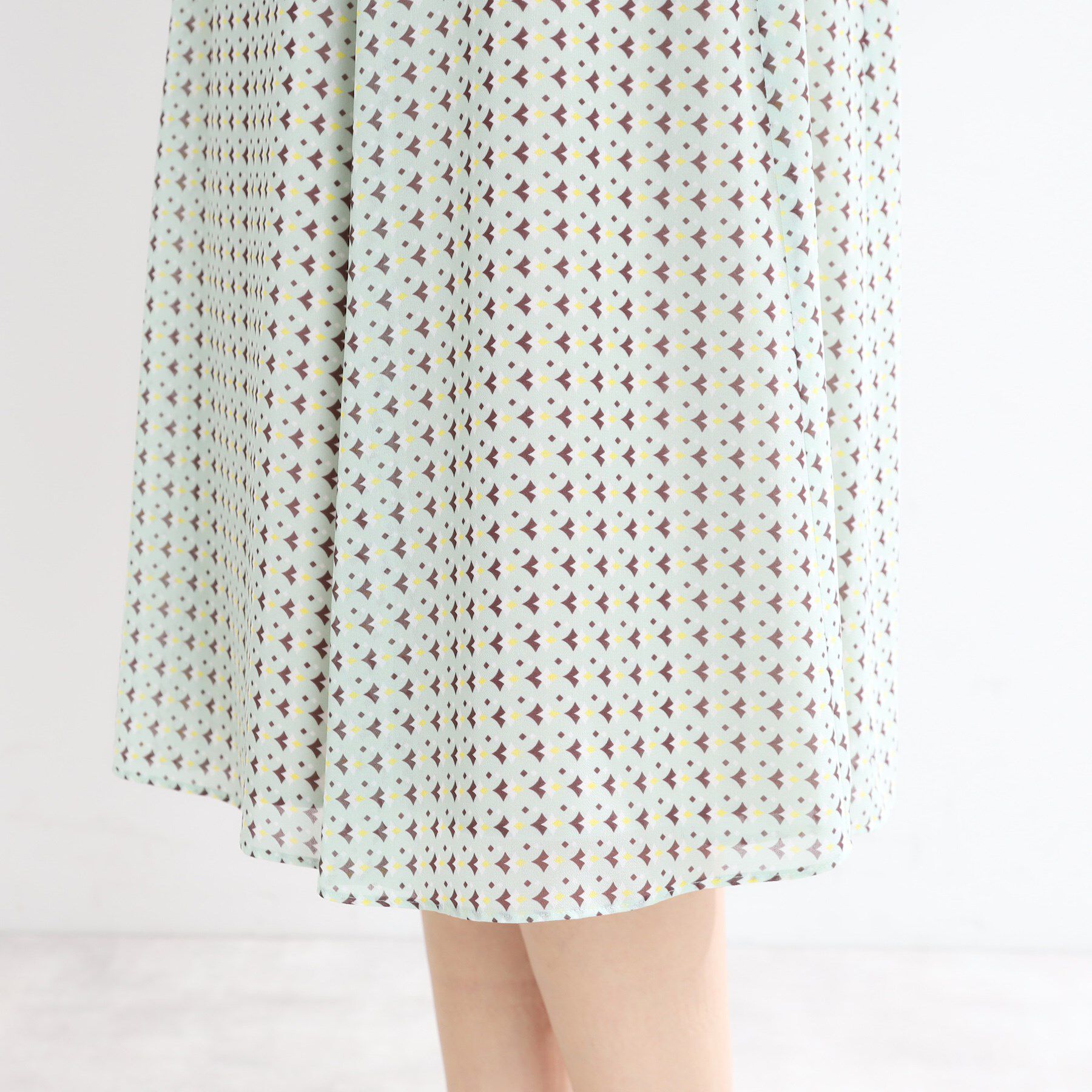 Reflect「【マシンウォッシュ可／セットアップ可】フリュイドプリントスカート」|スカート|