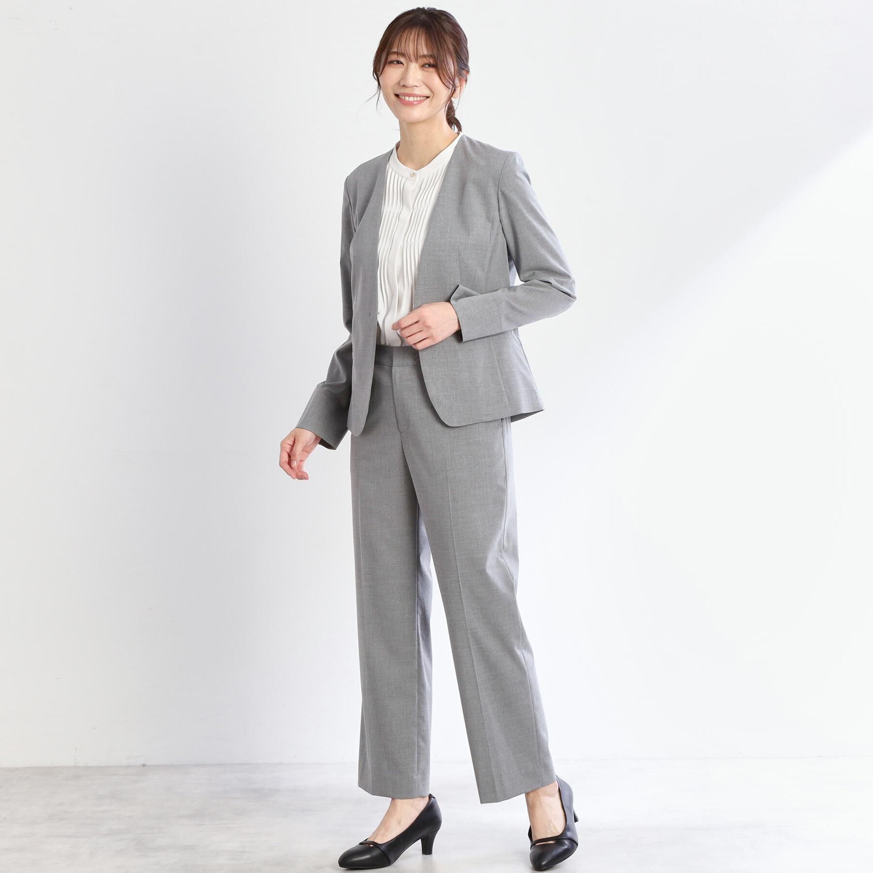 Reflect「【洗える／セットアップ可】ノーカラージャケット」|ノーカラージャケット|