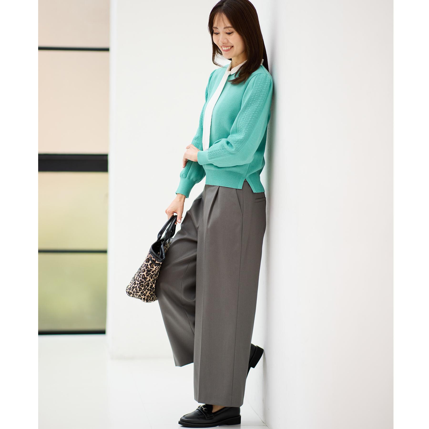 Reflect「【選べる8色／スカートにもパンツにも◎】ウール混ボートネックニット」|ニット・セーター|