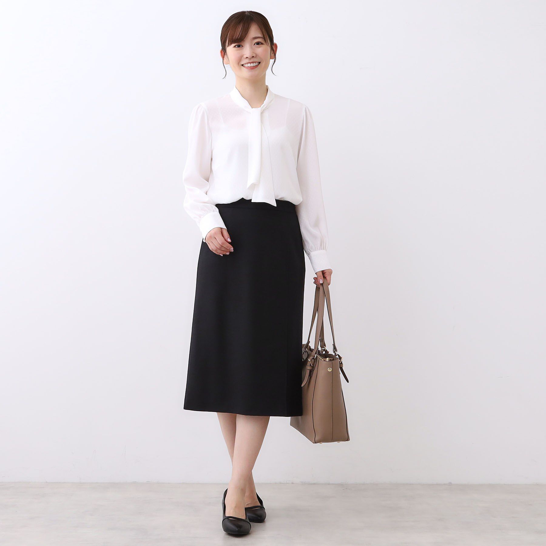 Reflect「【セットアップ可／すっきりシルエット／通勤におすすめ◎】キレイめジャージタイトスカート」|スカート|