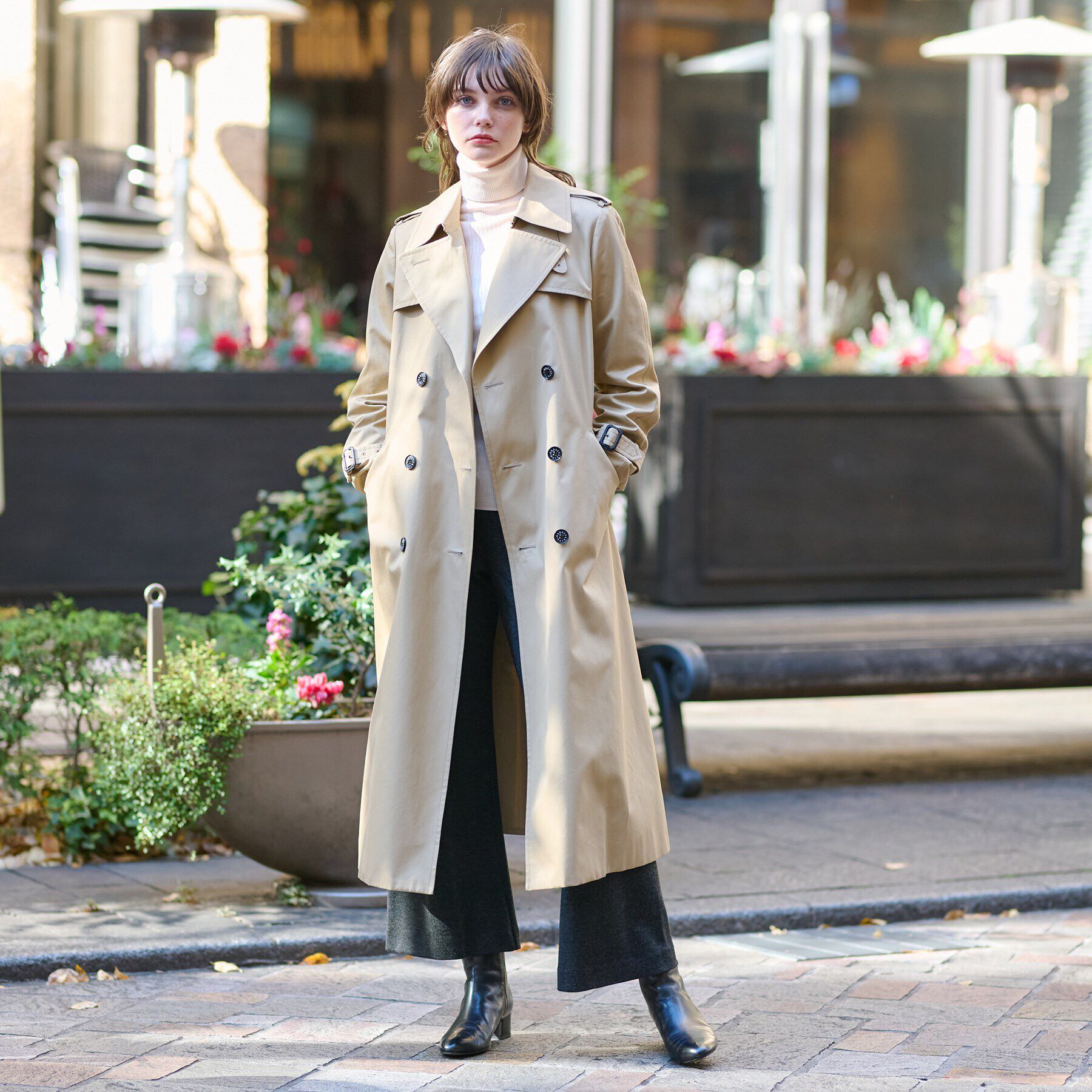 DRESSTERIOR「コットンギャバジントレンチコート」|トレンチコート|