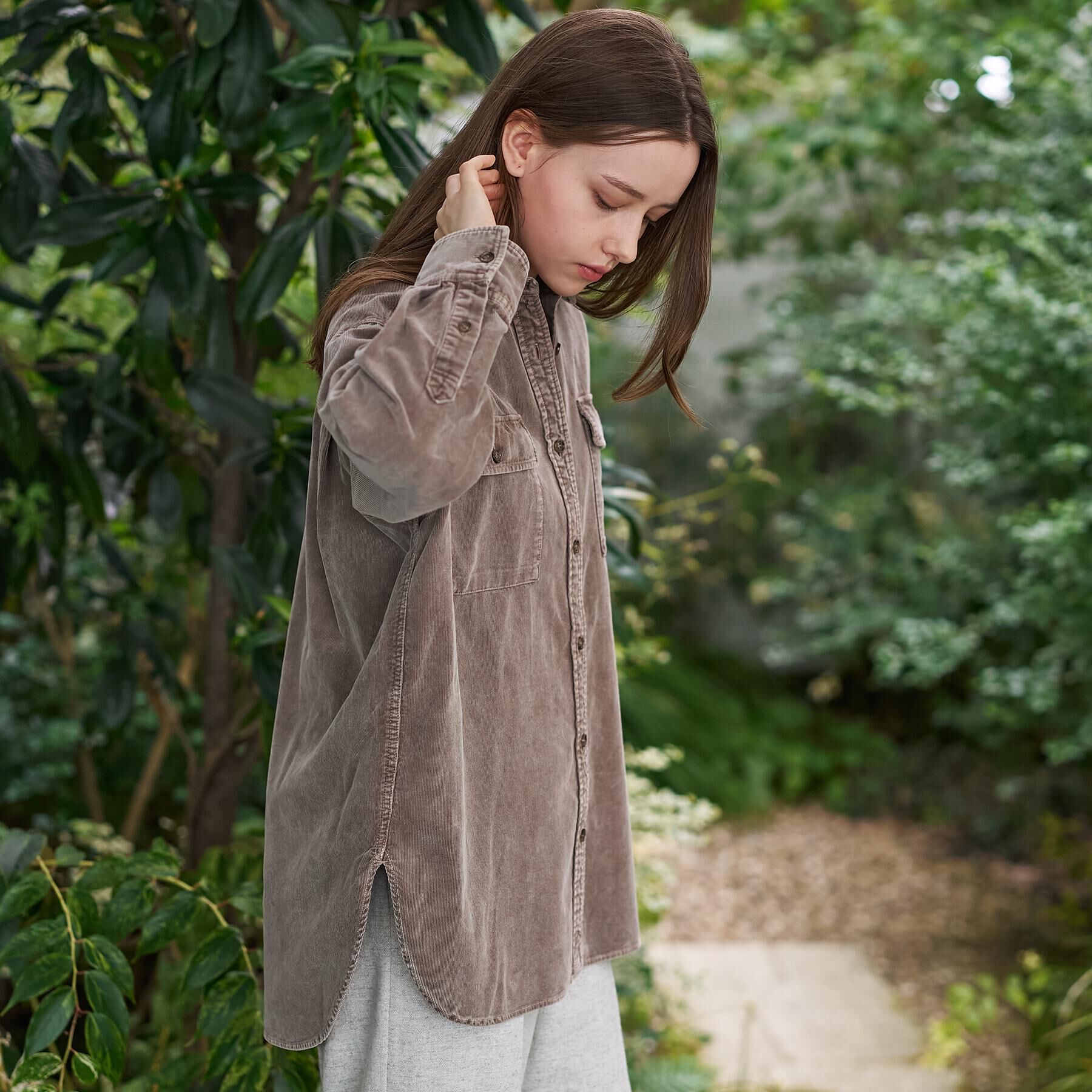 DRESSTERIOR「【洗える/抜け感】コーデュロイガーメントダイシャツ」|シャツ・ブラウス|