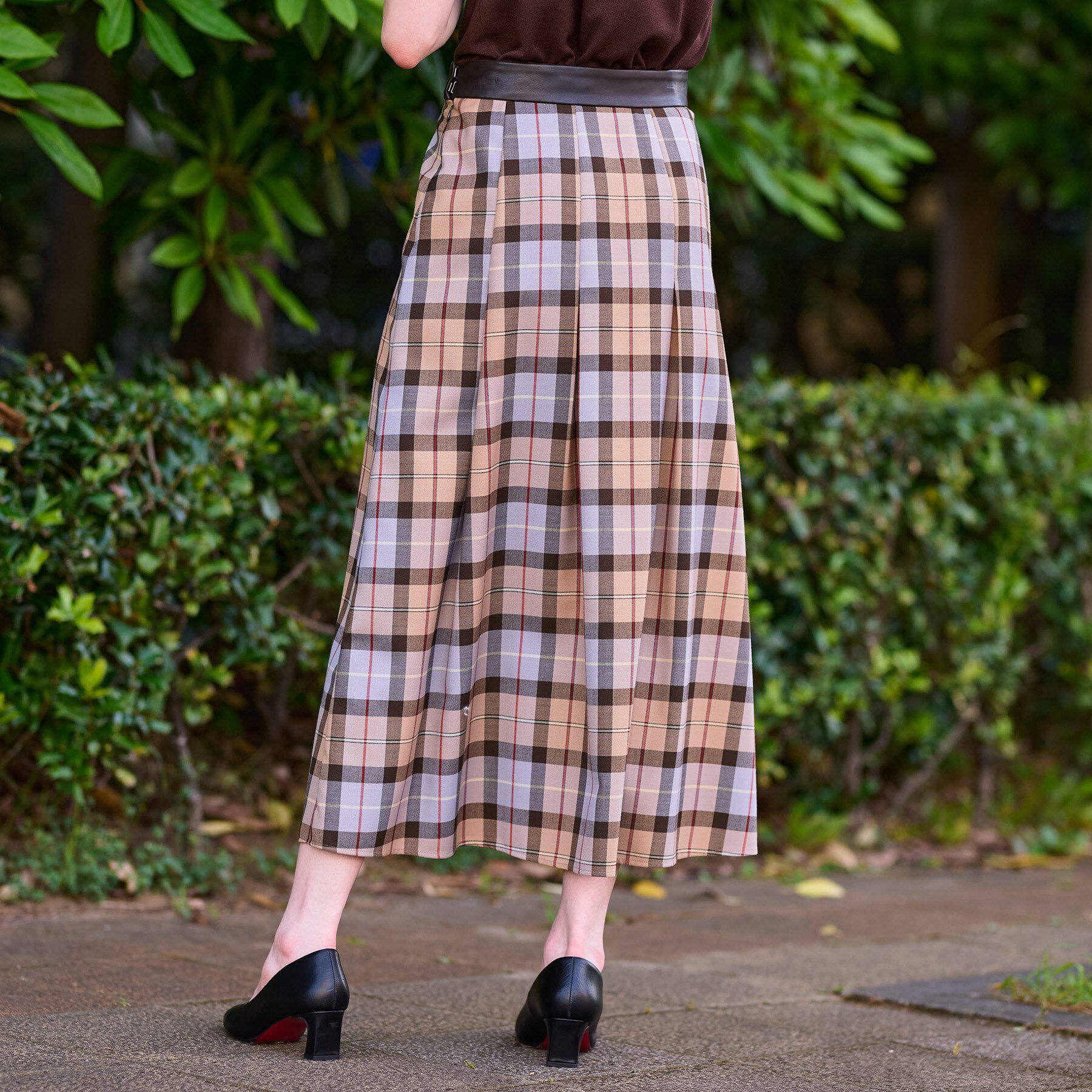 DRESSTERIOR「チェックタックソフトプリーツスカート」|スカート|