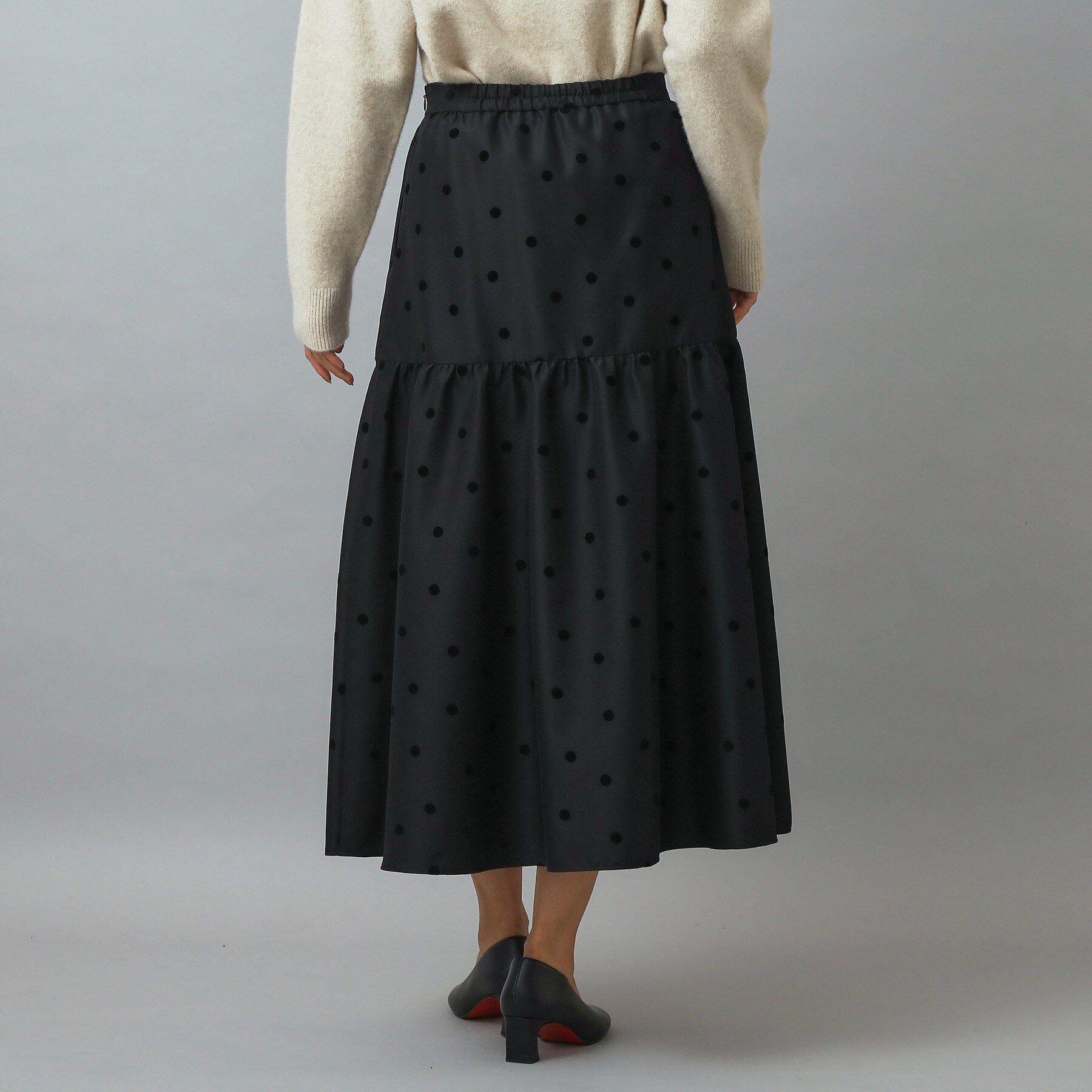 DRESSTERIOR「【CLASSY.12月号掲載】フロッキードットスカート」|スカート|