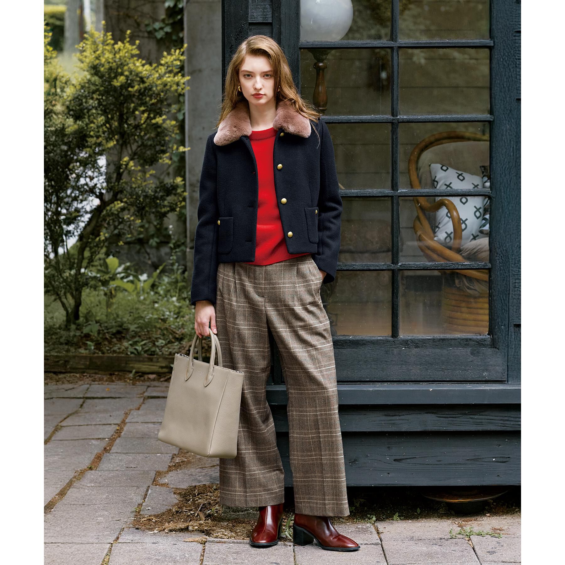 DRESSTERIOR「【otonaMUSE 11月号掲載】カシミヤブレンドクルーネックニット」|ニット・セーター|