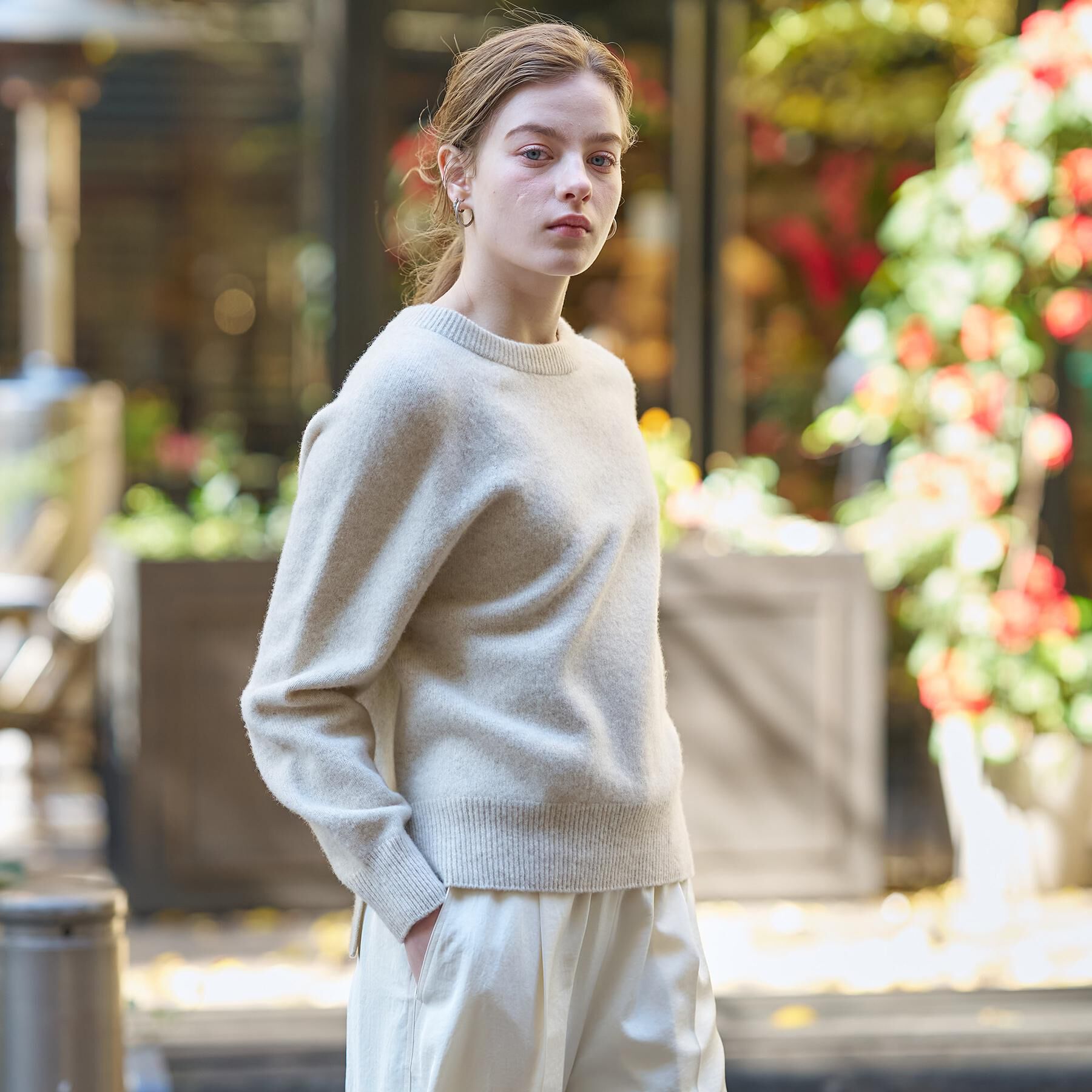 DRESSTERIOR「【otonaMUSE 11月号掲載】カシミヤブレンドクルーネックニット」|ニット・セーター|