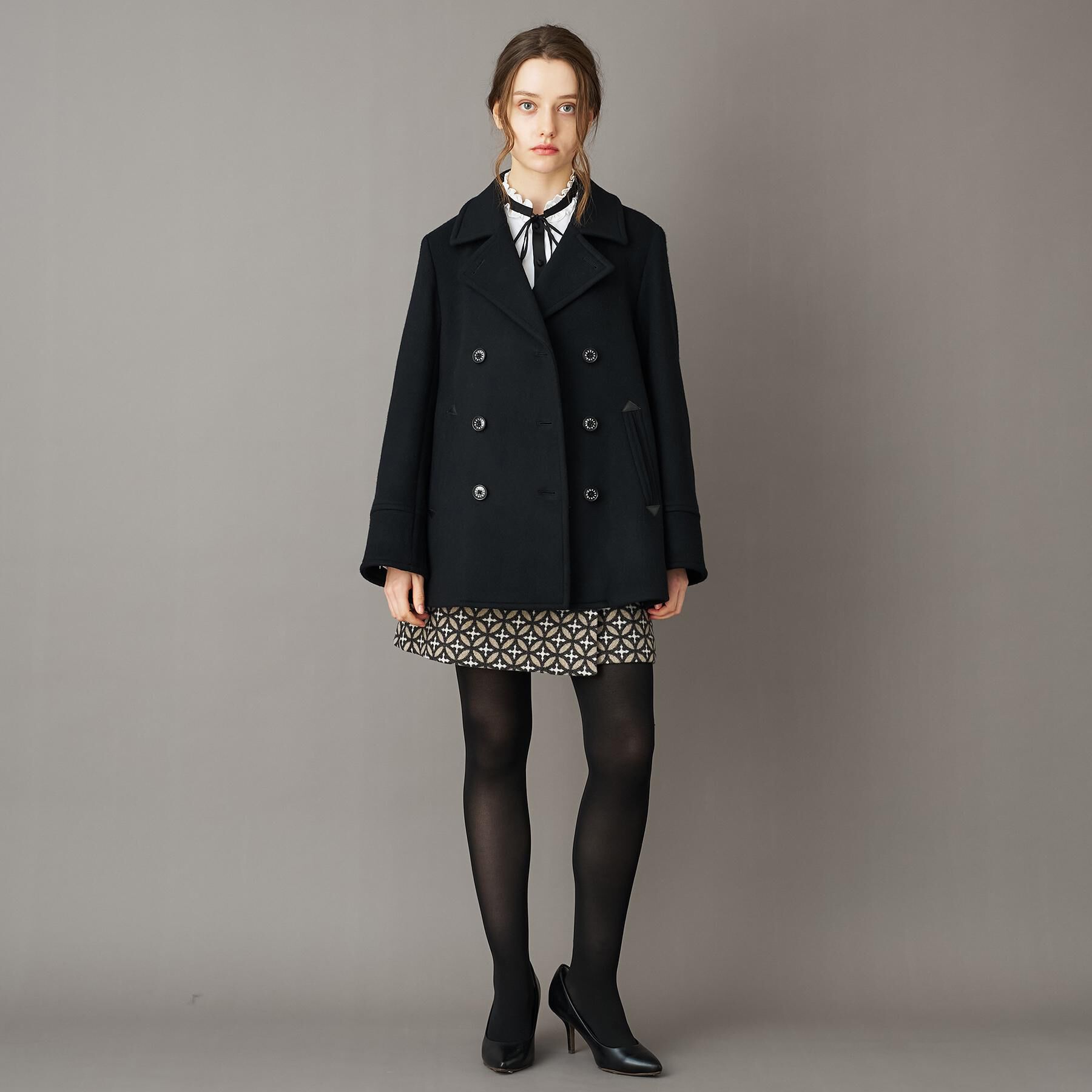 DRESSTERIOR「Super140&lsquo;sAラインPコート」|ピーコート|