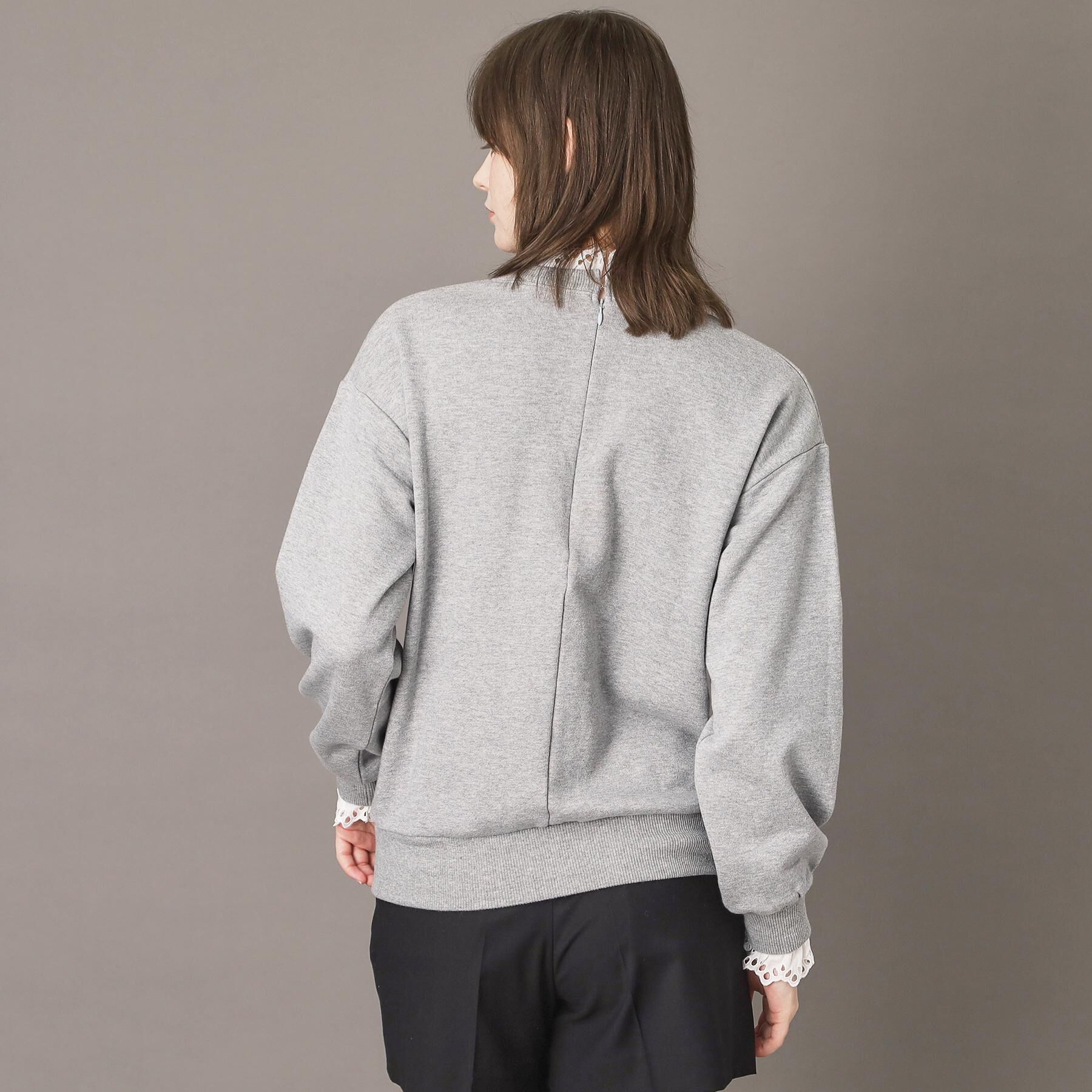 DRESSTERIOR「取り外しフリル付き裏毛プルオーバー」|パーカー|