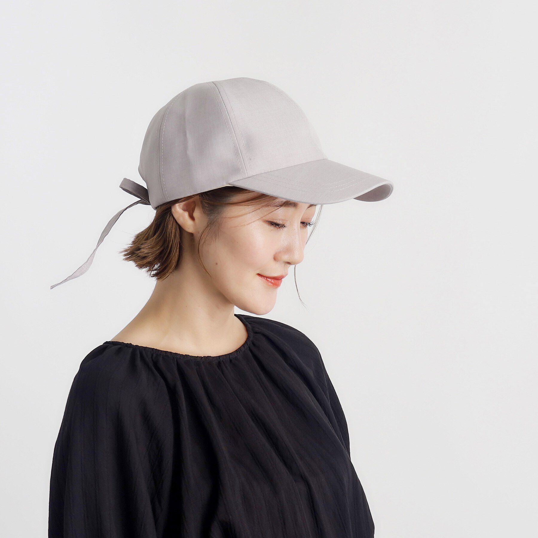 grove「バッグリボンキャップ【リボン取り外し可】」|キャップ・キャスケット|