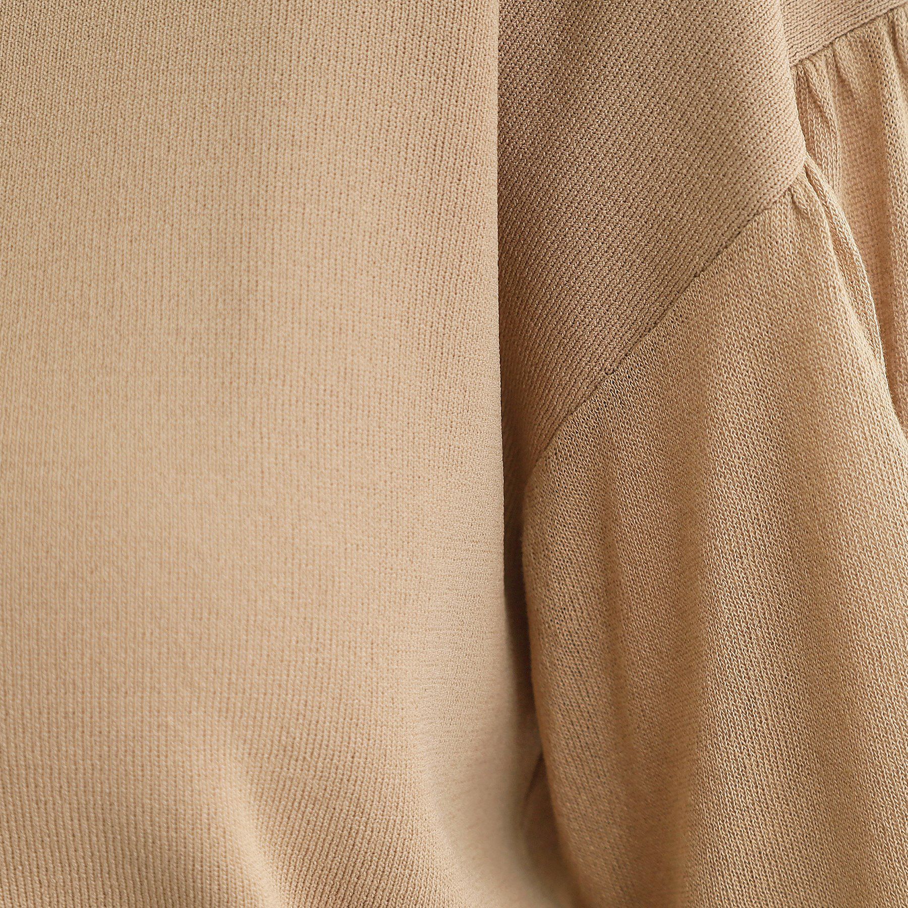 grove「【嬉しい機能付き】やわらかドライタッチシアーフレアスリーブニット」|ニット・セーター|