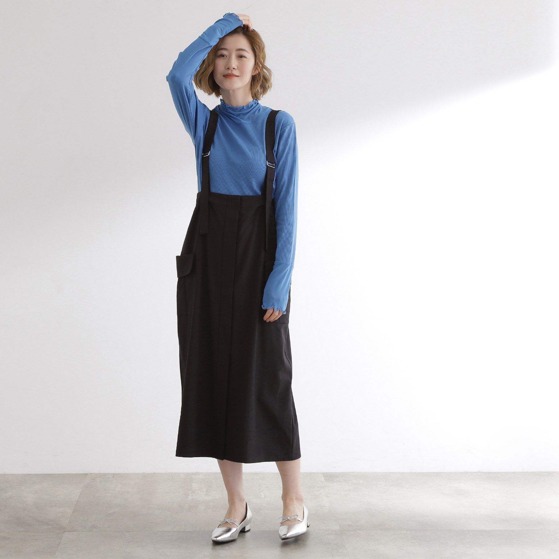 grove「シアー切替ハイネックプルオーバー」|Tシャツ・カットソー|