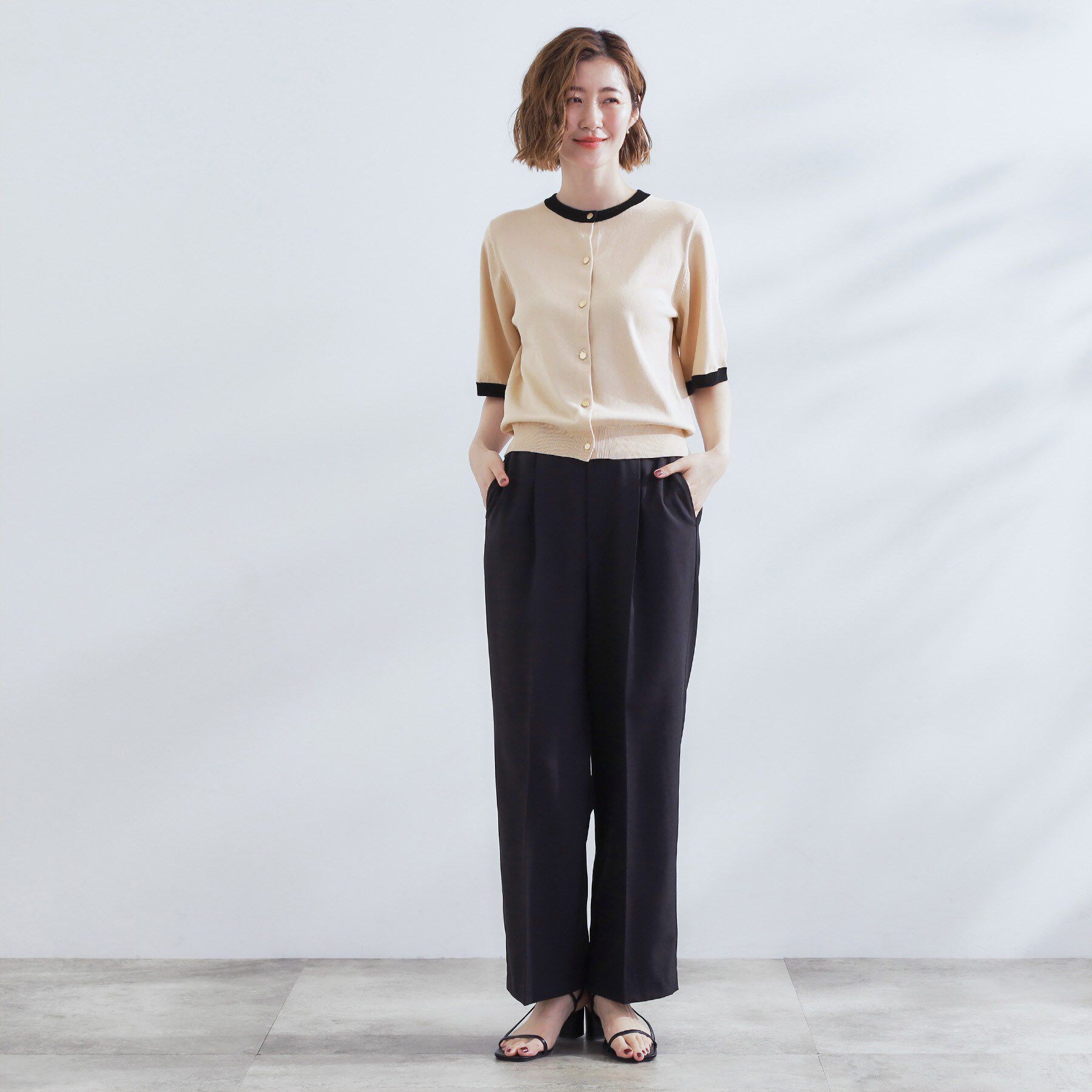 grove「さらりと心地よい　大人のサマーニットカーディガン」|カーディガン|