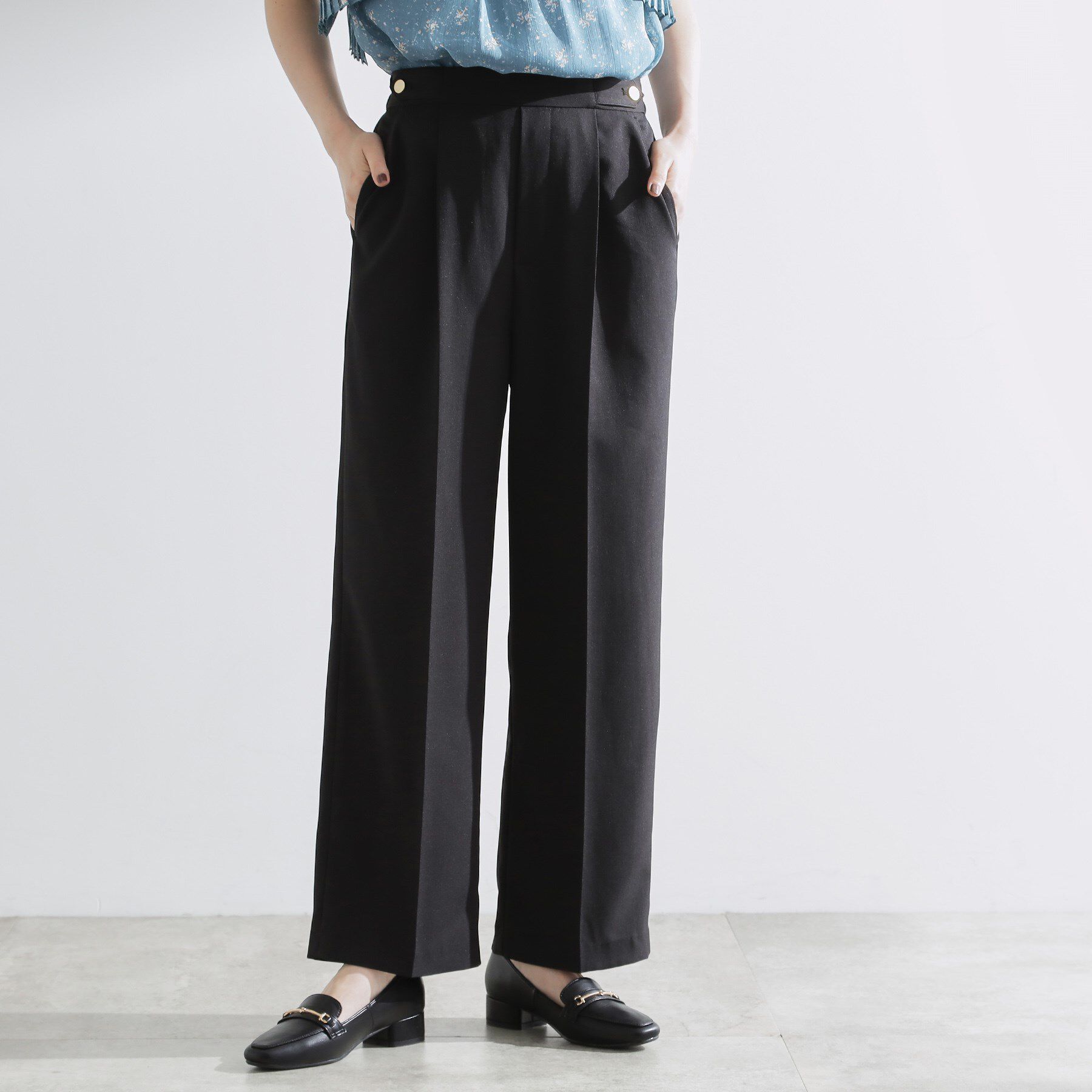 grove「【洗える/美脚ラインキープ】ワイドパンツ」|その他|